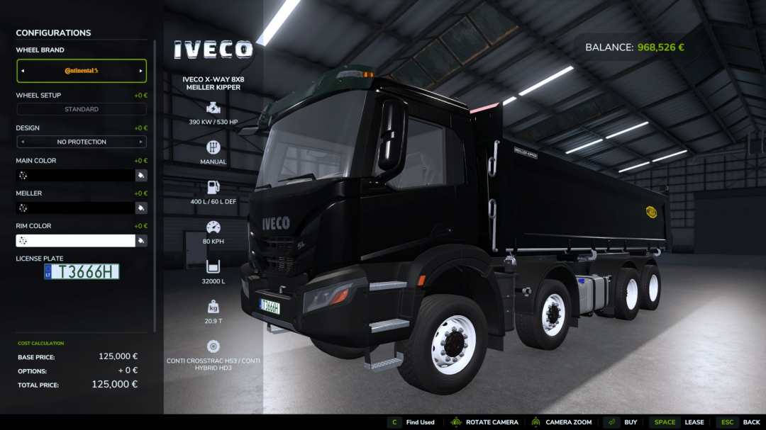Iveco X-Way 8X8 Meiller Kipper V1.0