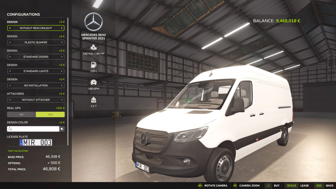 Mercedes-Benz Sprinter 2021 V1.0