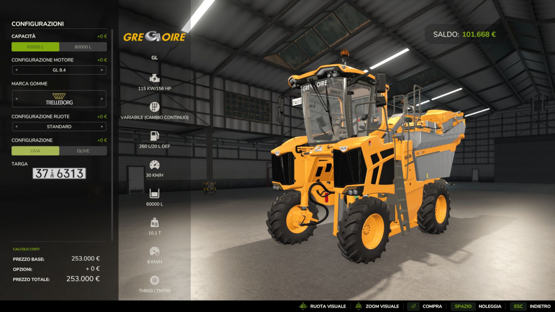 Modifications pack for grapes and olives V1.0