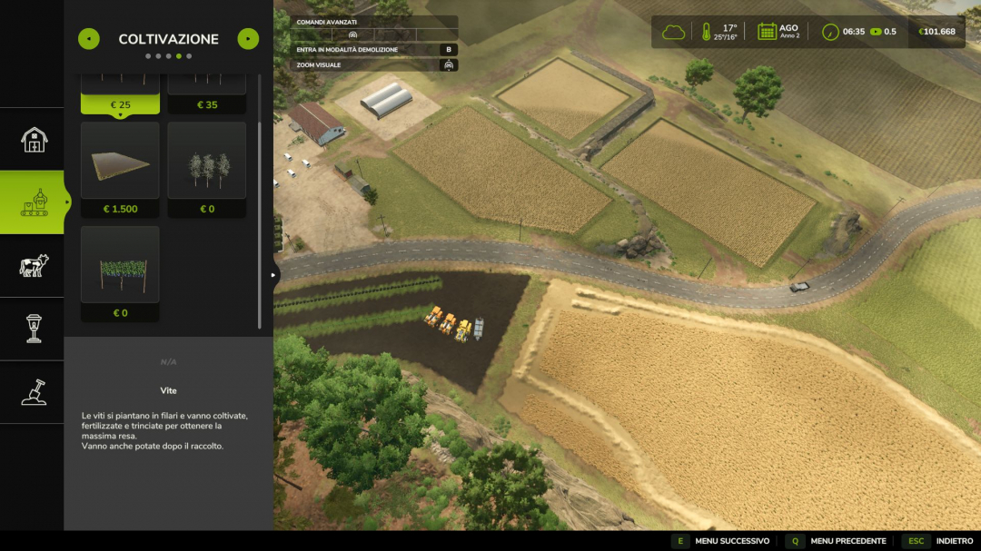 Modifications pack for grapes and olives V1.0