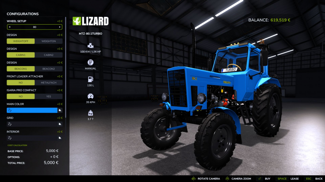 Belarus 80.1 Turbo V1.1.0.1