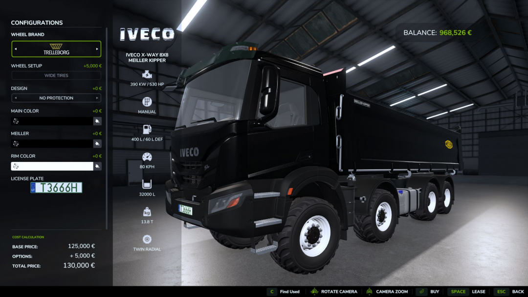 Iveco X-Way 8X8 Meiller Kipper V1.0