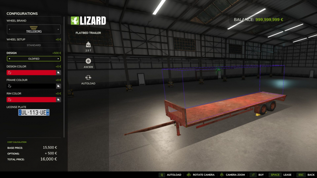 Lizard FlatBed Trailer V1.0