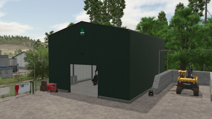 fs25-mods,  Forestry Machinery Hall With Workshop V1.0