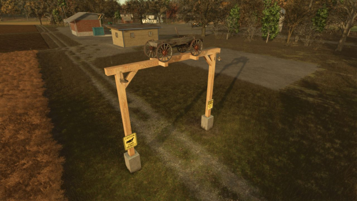 fs25-mods,  Wooden Entrance V1.0