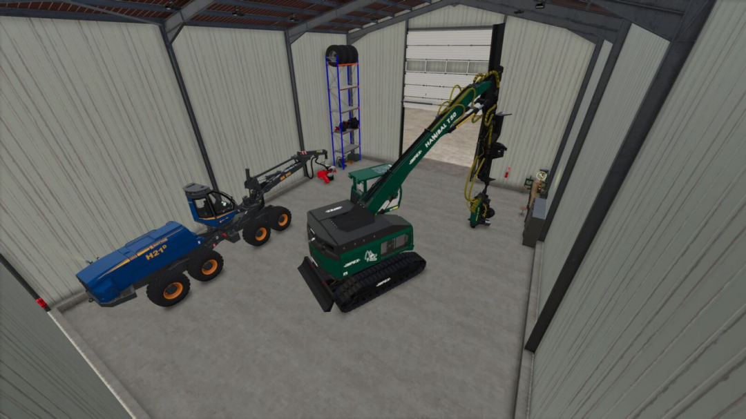 Forestry Machinery Hall With Workshop V1.0