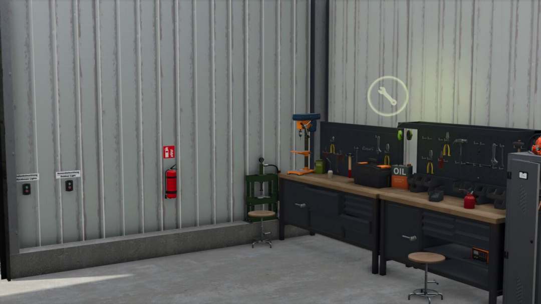 Forestry Machinery Hall With Workshop V1.0