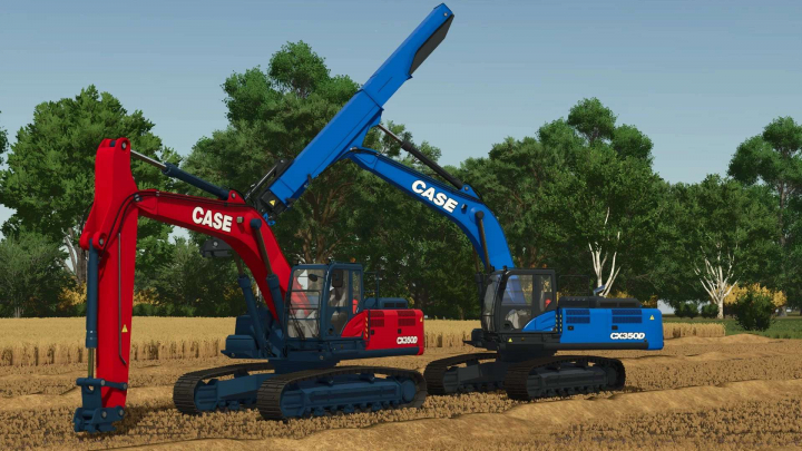fs25-mods, Case CX 350D Standard & Telescopic Excavators v1.0