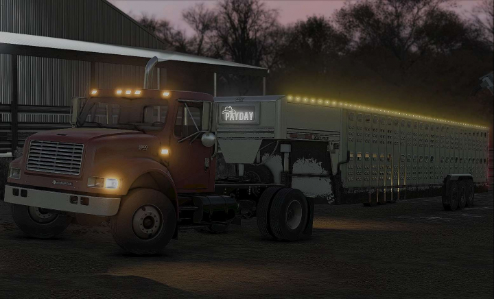 fs25-mods, 40ft Eby PUNCH Ruff Neck Cattle Trailer v1.0