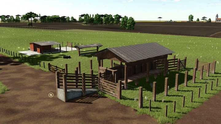 fs25-mods,  Cow Pasture With Milking Barn V1.0