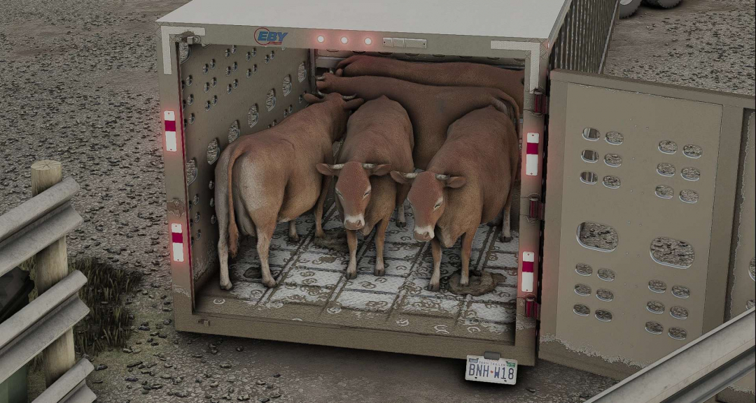40ft Eby PUNCH Ruff Neck Cattle Trailer v1.0