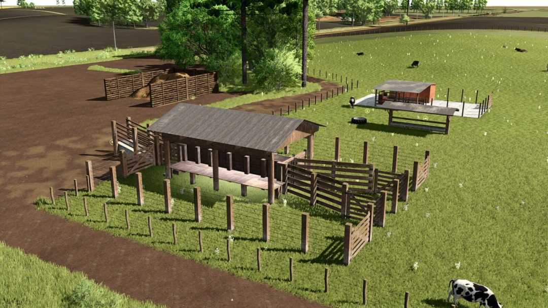 Cow Pasture With Milking Barn V1.0