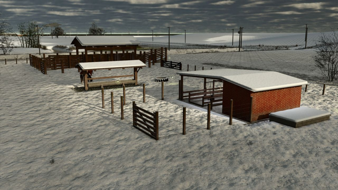 Cow Pasture With Milking Barn V1.0