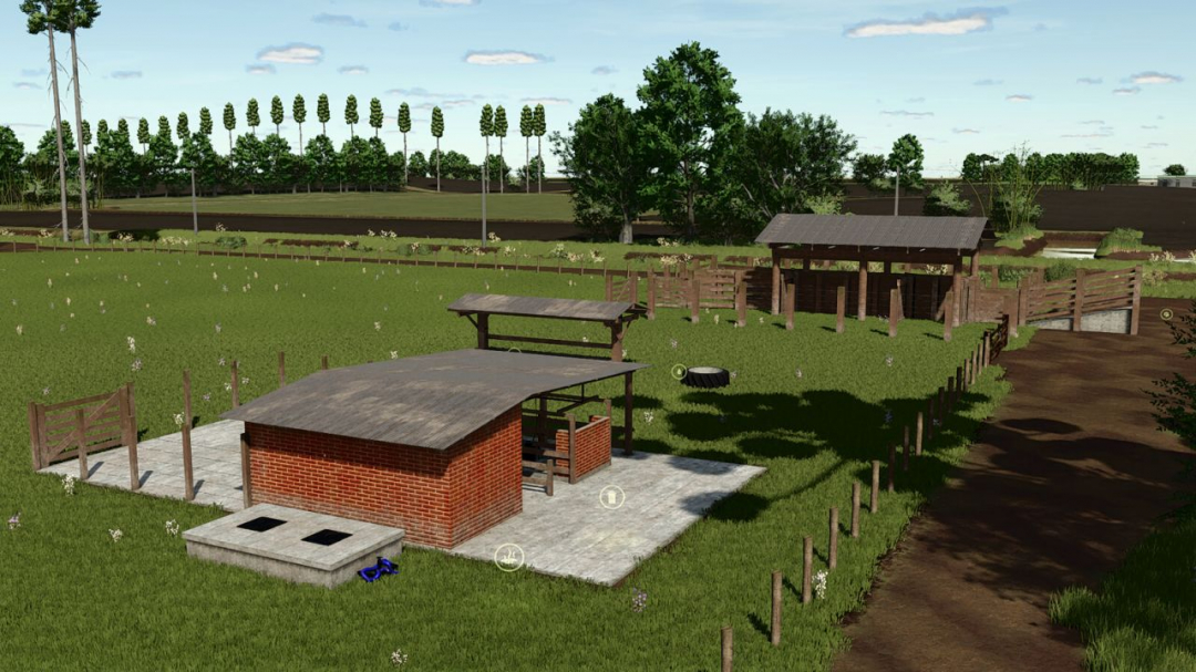 Cow Pasture With Milking Barn V1.0