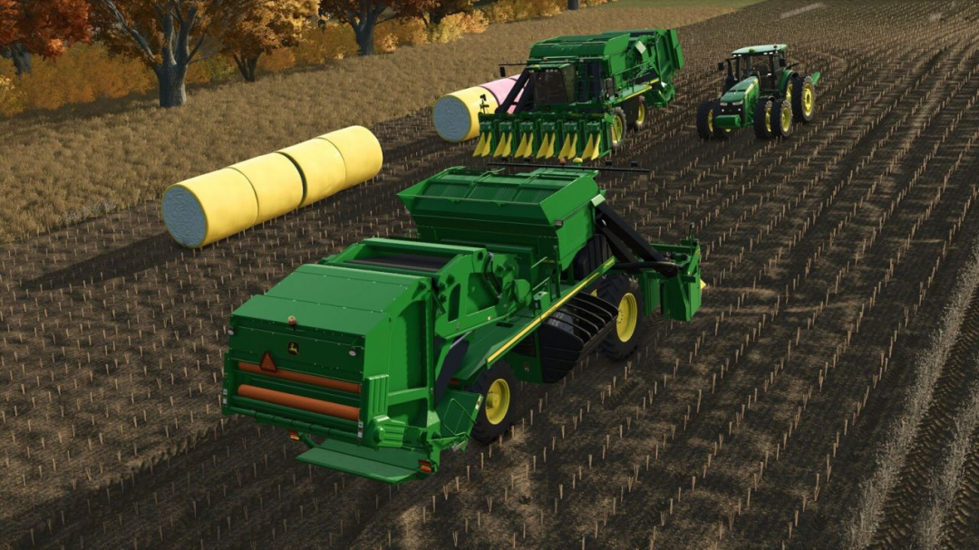 John Deere 7760/CP690 Roller Pickers V1.0