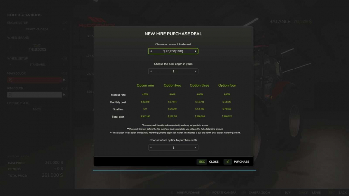 fs25-mods, Hire Purchasing v1.0.0.4