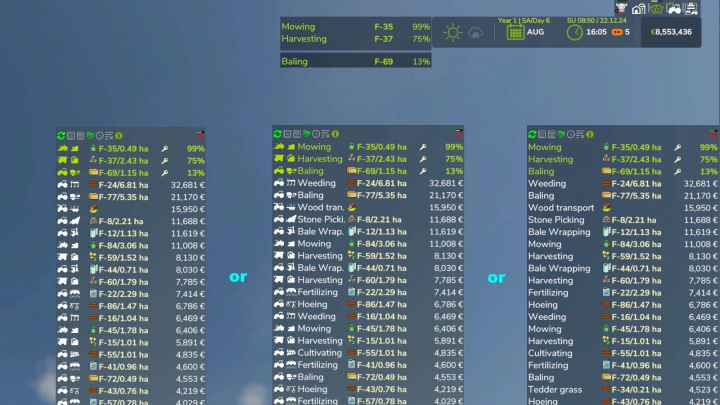 fs25-mods, Missions Display v1.0.0.2