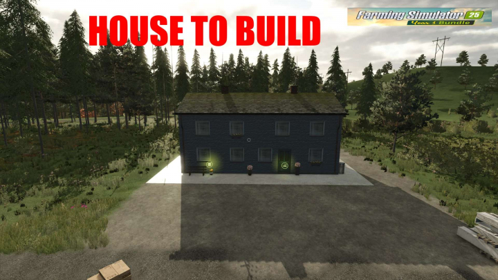 fs25-mods, HOUSE TO BUILD v1.0
