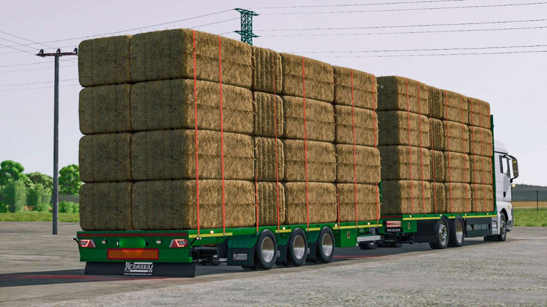 Camara Straw Transport Trailer v1.0