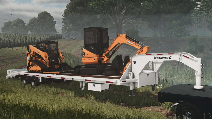 fs25-mods,  Diamond C FMAX210 40? Gooseneck Trailer v1.0.0.2