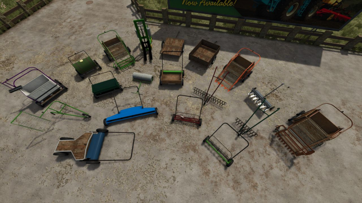 fs25-mods, Hand Pushable Machines Pack V5.0