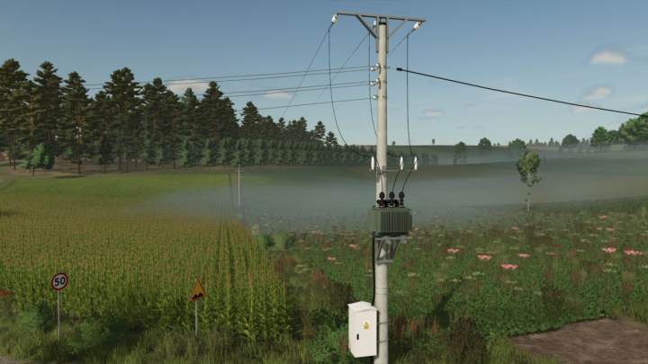 fs25-mods, Polish Power Poles Pack Prefab V1.0
