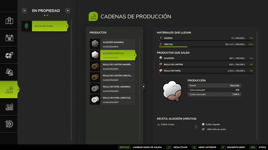 Cellulose factory V1.1.2