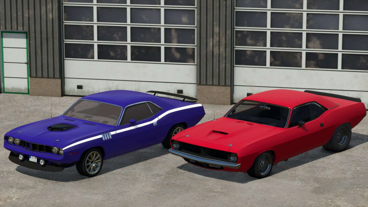 fs25-mods, 1971 Plymoth Cuda & 1974 Plymoth Barracuda Drag v1.0