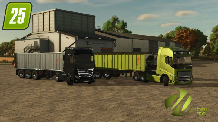 fs25-mods, FLIEGL ASS298 3-axle push-off shield trailer WobbyTec v1.0.0.1