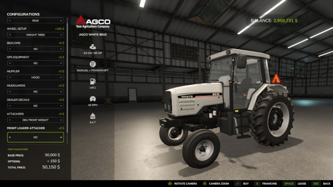 AGCO White 65-6810 2wd 4wd Pack V1.0