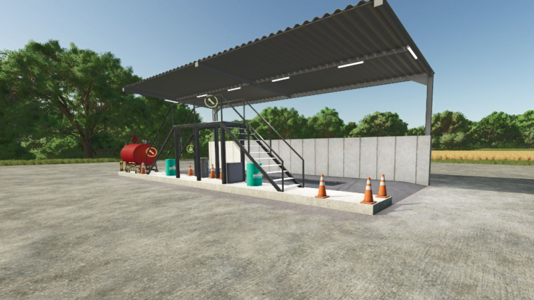 Car wash and workshop with gas station V1.0