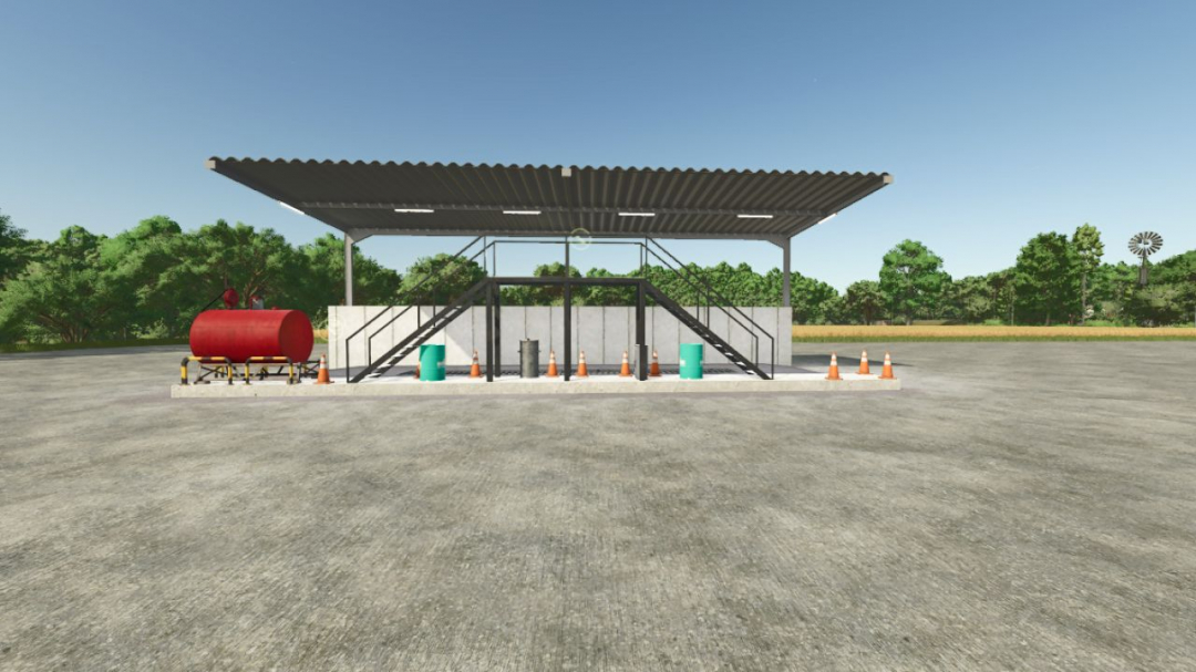 Car wash and workshop with gas station V1.0