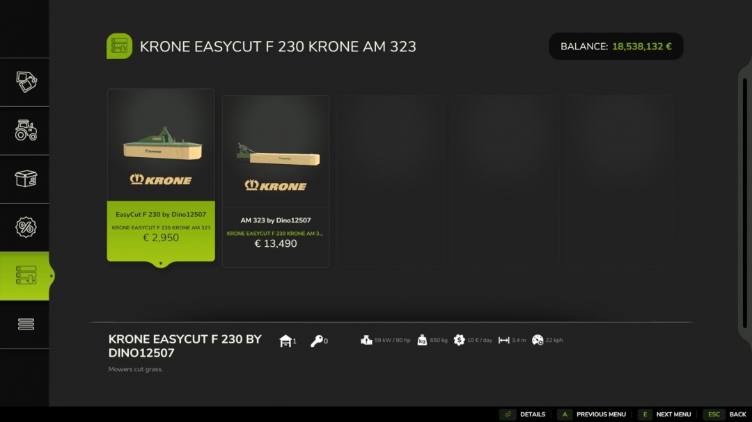 Krone cutter pack V1.0.0.2