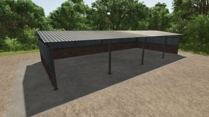 fs25-mods,  Medium Metal Shed BR v1.0