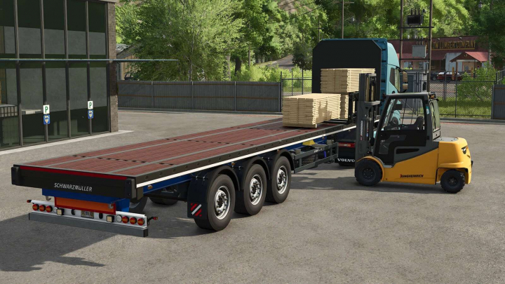 fs25-mods,  Schwarzmüller Flatbed Semi Trailer v1.0