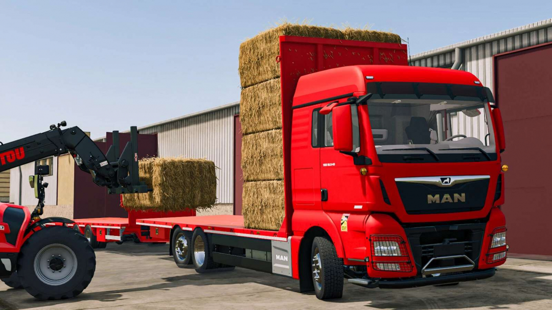 MAN TGX 6×2 Straw Bale v1.0