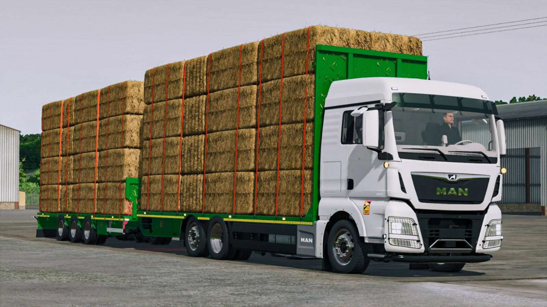 MAN TGX 6×2 Straw Bale v1.0