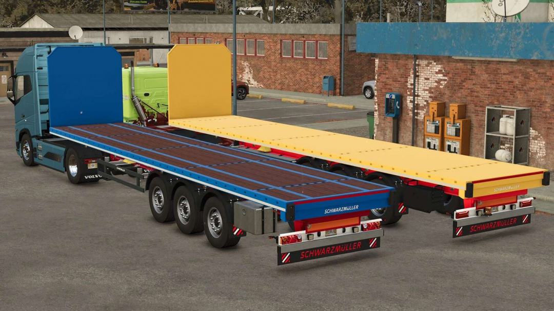 Schwarzmüller Flatbed Semi Trailer v1.0