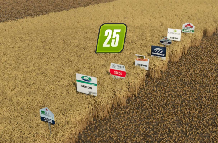 fs25-mods, North American Field Sign Pack v1.0