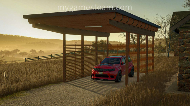 fs25-mods,  Wooden Carport V1.0