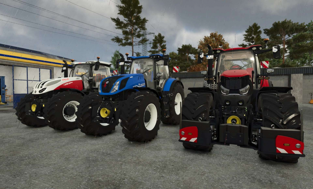 Case IH Optum AFS + Steyr Terrus CVT + New Holland T7 HD v1.4.7