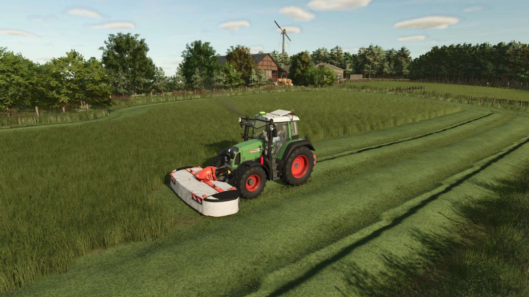 Hay and grass swath texture v1.0