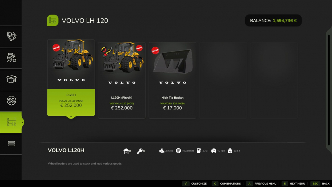Volvo LH 120 V1.0