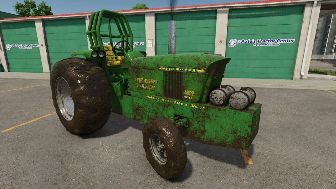 John Deere 4020 Pulling Tractor v1.0