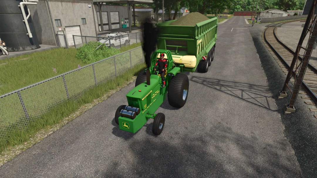 John Deere 4020 Pulling Tractor v1.0