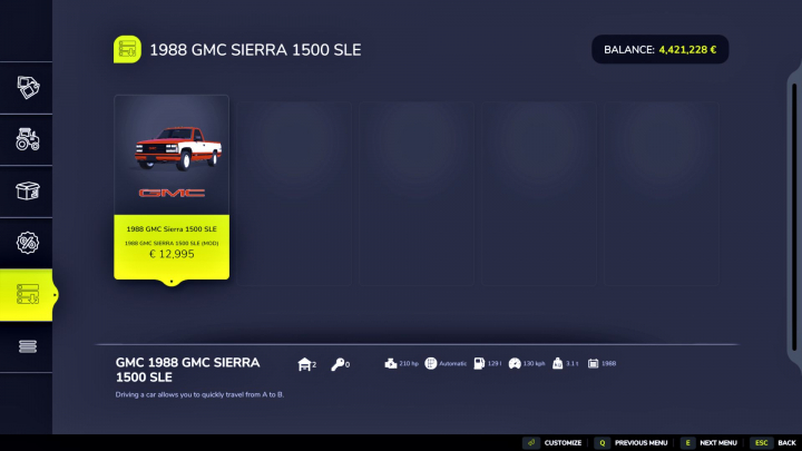 fs25-mods,  1988 GMC Sierra 1500 SLE v1.0