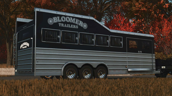 fs25-mods,  2025 Bloomer 5 Horse Bumper Pull Trailer v2.0