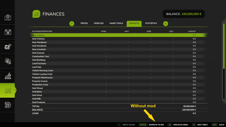 fs25-mods,  Disable loans V1.0