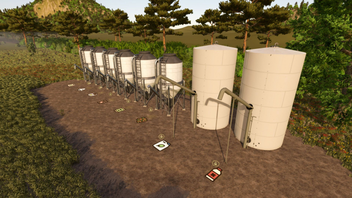 fs25-mods,  Farm Supply Silo Set V1.0