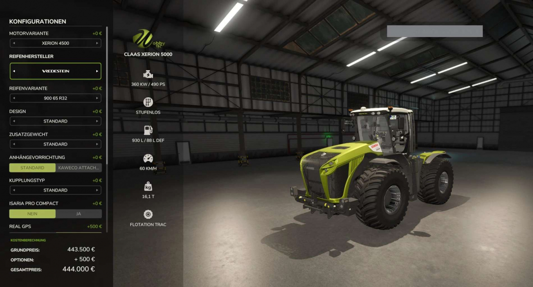 CLAAS Xerion 5000 WobbyTec v1.0.0.6